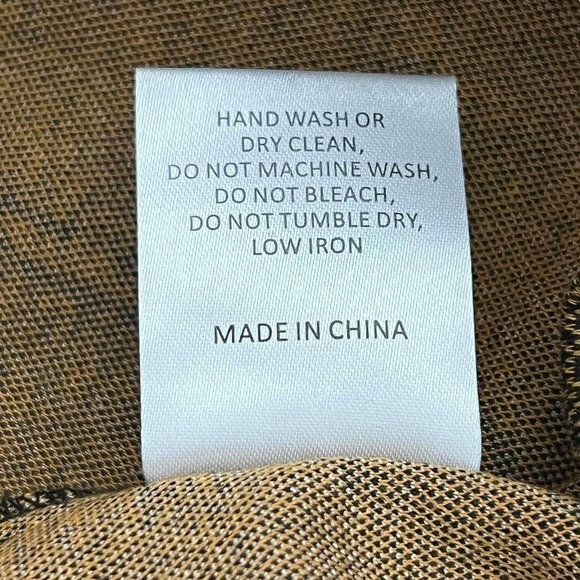 Hutch X Modcloth Dress Palm Tree Faux Wrap Black Ochre New 3X - Picture 10 of 12